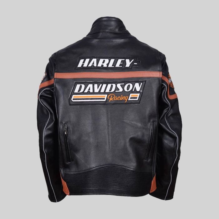 Men's Harley Davidson Raceway Screamin Eagle Leather Jacket