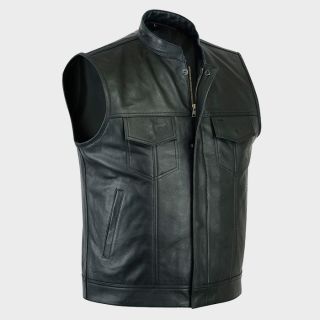 Anarchy Motorcycle Premium Leather Vest