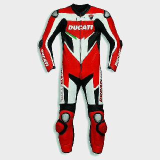 Ducati Motorcycle Rider Leather  Suit
