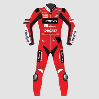 Francesco Bagnaia Ducati Motorcycle Leather Suit MotoGP 2022
