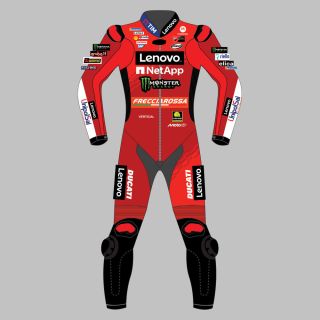 Francesco Bagnaia Leather Suit Ducati MotoGP 2025