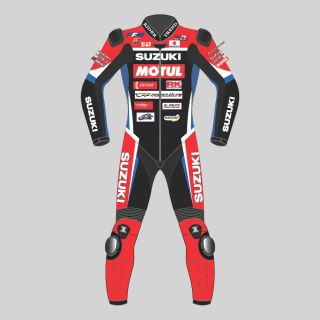 Gregg Black Suzuki Racing Leather Suit 2021