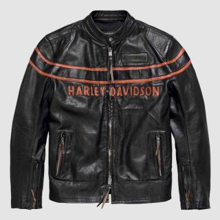 Harley Davidson Motorcycle Double Ton Slim Fit Leather Jacket