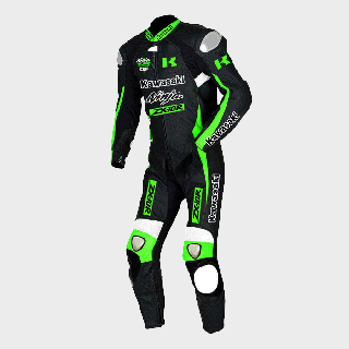 Kawasaki Ninja Motorbike Leather Suit