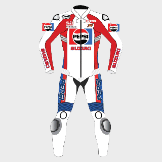 Kevin Schwantz Pepsi Suzuki Race Leather Suit