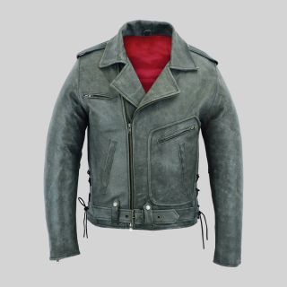 Kiss Army Motorcycle Leather Biker Jacket