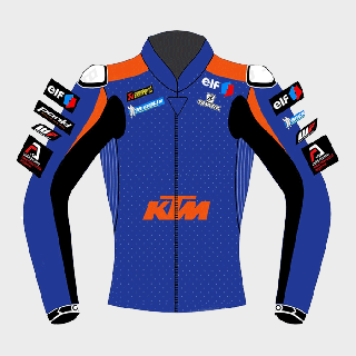 KTM Racing Oliveira Syahrin Motogp Leather Biker Jacket