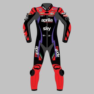 Maverick Vinales Aprilia Motorbike Suit MotoGP 2024