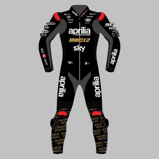 Maverick Vinales Aprilia Race Suit Winter Test 2024