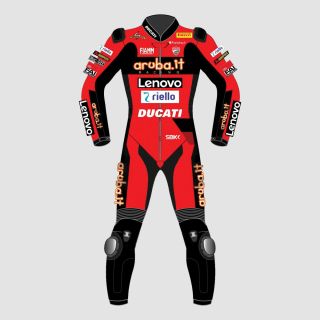 Michael Ruben Ducati Lenovo Motorbike Racing Leather Suit MotoGP 2022