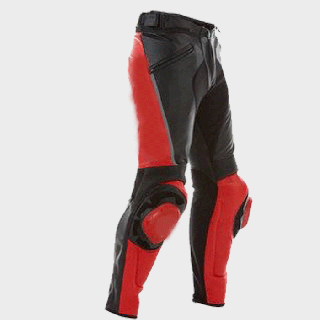 Leather motorcycle pants