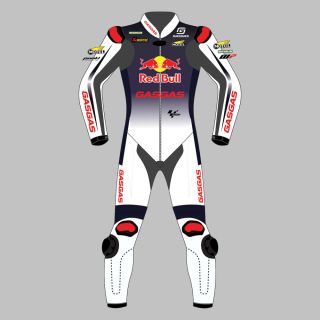 Pedro Acosta Red Bull Motorcycle Leather Suit British GP 2024