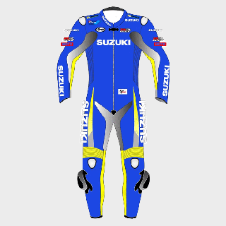 Suzuki Motorbike Leather Biker Suit