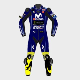 Valentino Rossi Movistar Yamaha 2018 Suit in Blue
