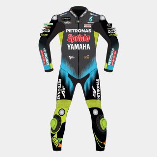Valentino Rossi Yamaha Petronas Motorcycle Leather Suit 2021