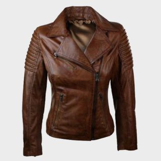 Women Brown Fashion Leather Jacket