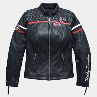 Women Miss Enthusiast H-D Triple Vent System Leather Jacket