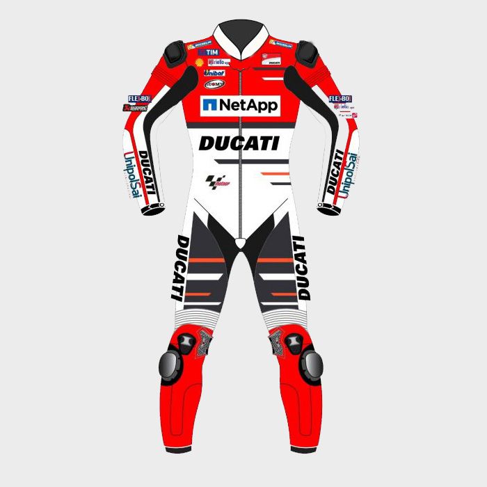 New Ducati MotoGp Motorbike Motorcycle Racing Biker Leather Suit 2018